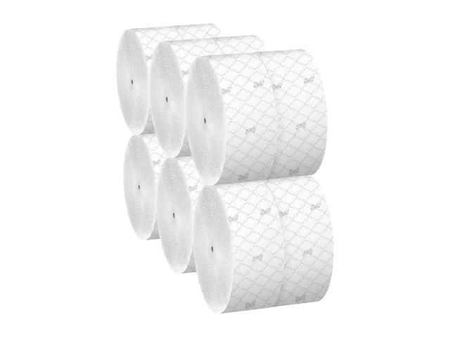 Scott Essential Jumbo Roll Coreless Toilet Paper (07006), 2-PLY, White, 12 Rolls / Case, 1,150' / Roll