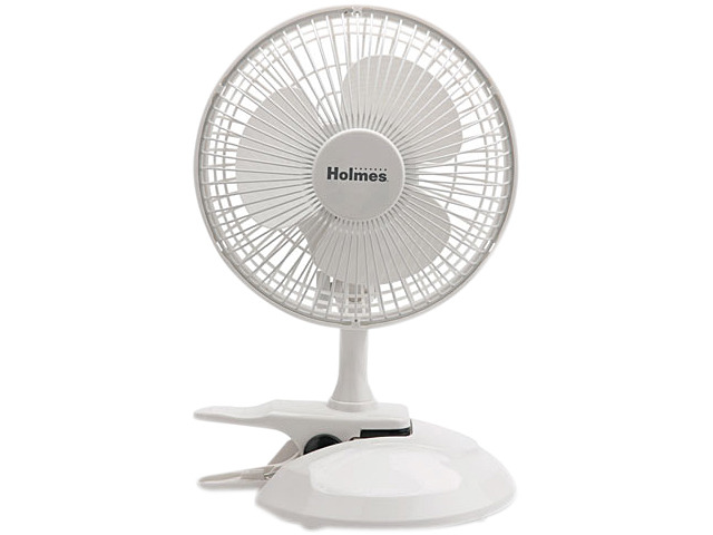 6' Convertible Clip/desk Fan, 2 Speed, White