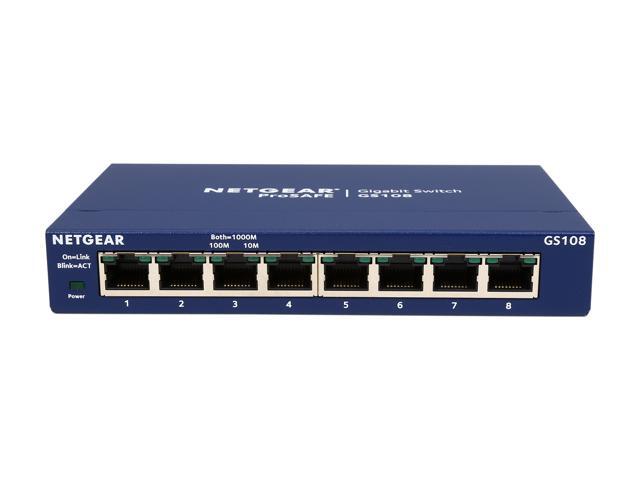 NETGEAR - 8-Port 10/100/1000 Gigabit Ethernet Unmanaged Switch - Blue - image 4