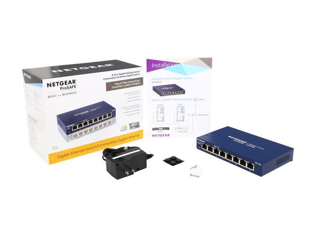 NETGEAR - 8-Port 10/100/1000 Gigabit Ethernet Unmanaged Switch - Blue - image 11