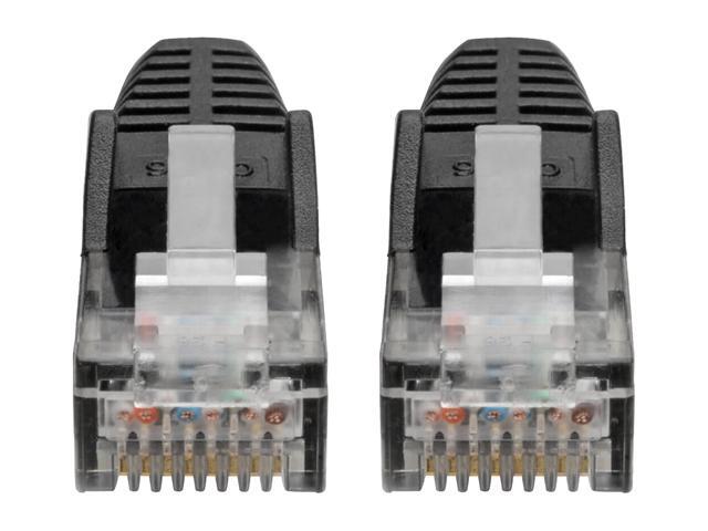 Tripp Lite Premium Cat6 Gigabit Snagless Molded UTP Patch Cable, 24 AWG, 550 MHz/1 Gbps (RJ45 M/M), Black, 35 ft. (N201-035-BK)