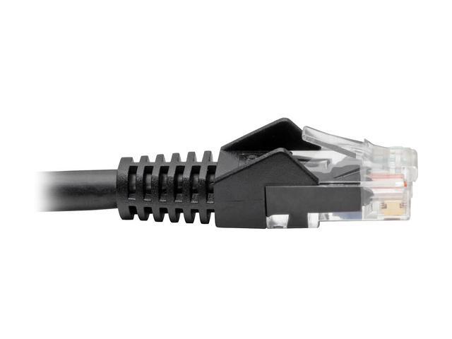 Tripp Lite Premium Cat6 Gigabit Snagless Molded UTP Patch Cable, 24 AWG, 550 MHz/1 Gbps (RJ45 M/M), Black, 35 ft. (N201-035-BK)