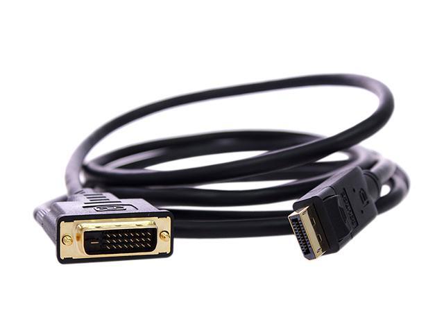 UNIRISE USA, LLC DVIDP-06F-MM THIS DISPLAYPORT MALE TO DVI-D DUAL LINK 24+1 MALE CABLE WILL ALLOW YOU TO CONNE