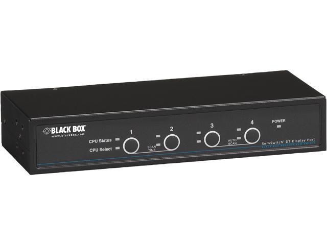 Black Box DT Series DT KVM Switch DisplayPort with USB and Audio - 4-Port