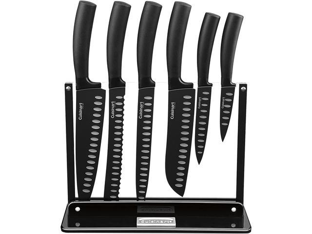Photos - Kitchen Knife Cuisinart C77NS-7P 7-Piece Nonstick Cutlery Knife Set with Acrylic Stand, 