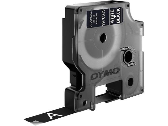 Dymo D1 Durable Labels, 0.5' x 10ft - Black