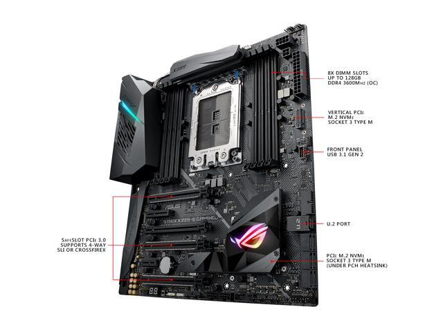 ASUS ROG Strix X399-E Gaming sTR4 Extended ATX AMD Motherboard