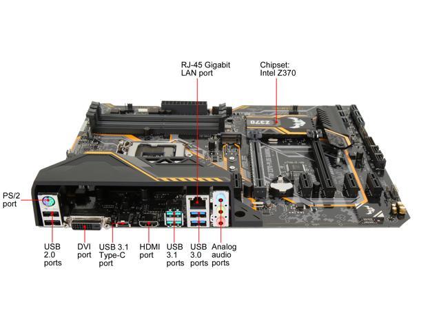 ASUS TUF Z370-Plus Gaming LGA 1151 (300 Series) ATX Intel Motherboard