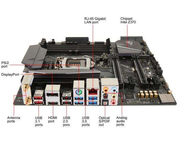 ASUS ROG STRIX Z370-G Gaming (WI-FI AC) LGA 1151 (300 Series) Micro ATX Intel Motherboard
