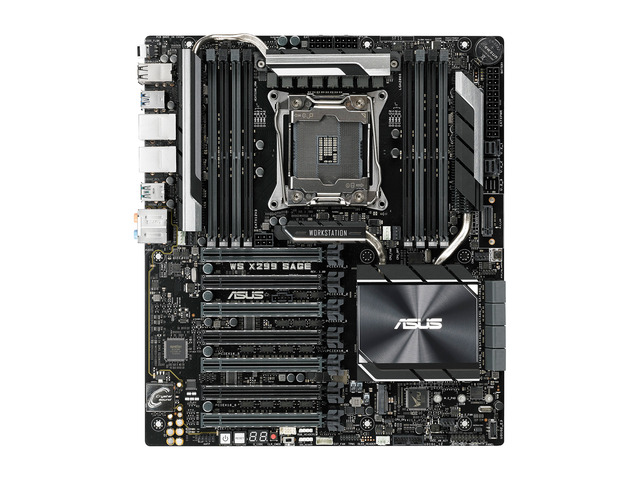 ASUS WS X299 SAGE Workstation Motherboard LGA2066 DDR4 M.2 U.2 X299 CEB Motherboard for Intel Core X-Series Processors with quad-GPU support, DDR4...