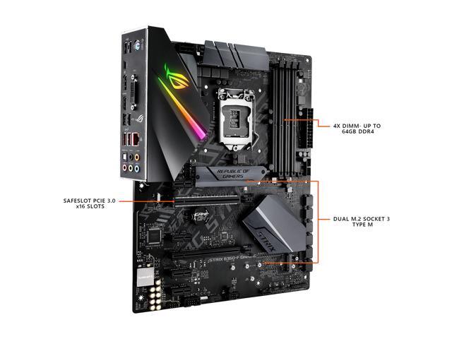 ASUS ROG STRIX B360-F GAMING LGA1151 (300 Series) DDR4 DP HDMI DVI M.2 ATX Motherboard