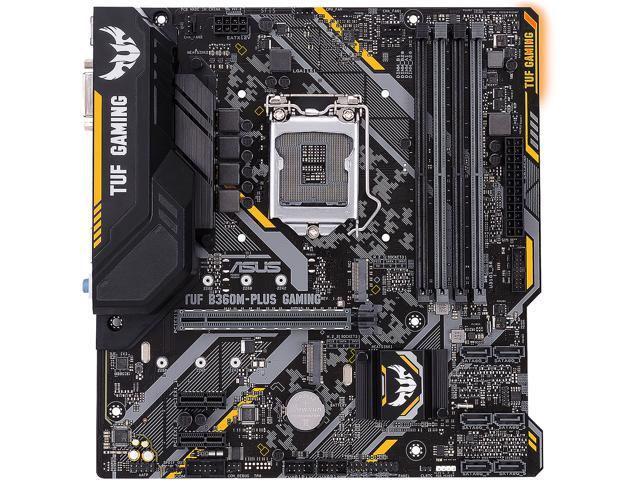 ASUS TUF B360M-PLUS GAMING LGA 1151 (300 Series) Micro ATX Intel Motherboard