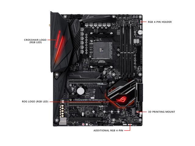 ASUS ROG Crosshair VII Hero (Wi-Fi) AM4 ATX AMD Motherboard