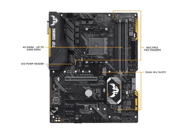 ASUS TUF X470-Plus Gaming AM4 ATX AMD Motherboard