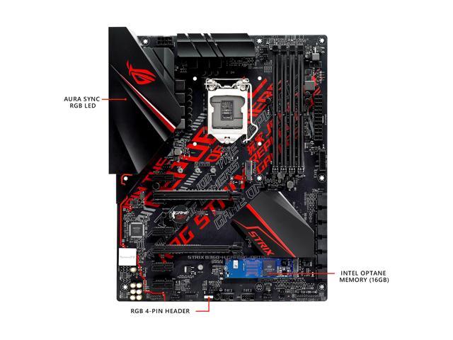 ASUS ROG STRIX B360-H GAMING/OPTANE LGA 1151 (300 Series) ATX Intel Motherboard