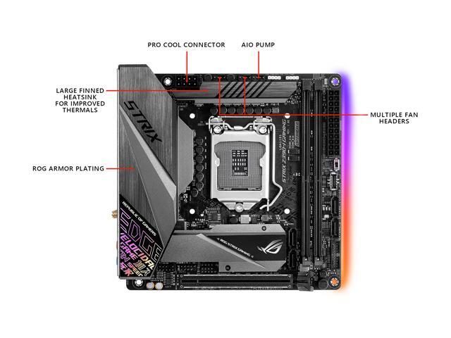 ASUS ROG Strix Z390-I Gaming Motherboard LGA 1151 (Intel 8th and 9th Gen) Mini ITX Onboard 802.11 ac