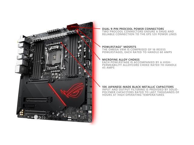 ASUS ROG RAMPAGE VI EXTRME OMEGA LGA 2066 Extended ATX Intel Motherboard