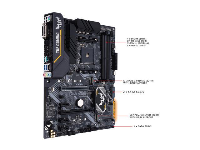 ASUS TUF B450-Pro Gaming AM4 ATX AMD Motherboard