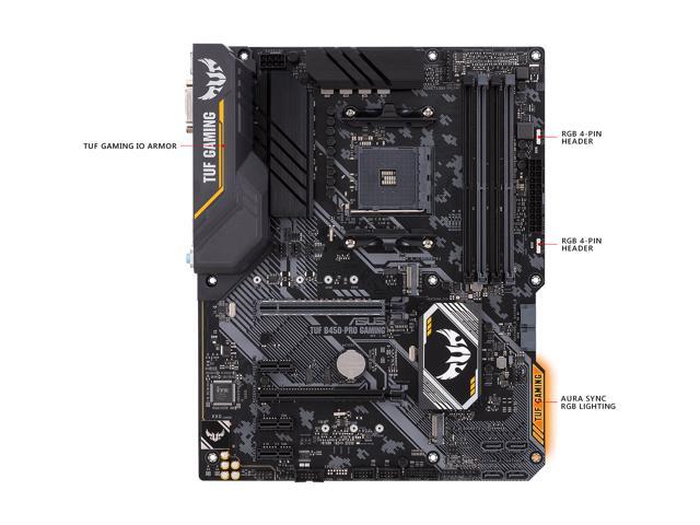 ASUS TUF B450-Pro Gaming AM4 ATX AMD Motherboard