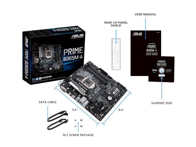ASUS PRIME B365M-A LGA 1151 (300 Series) Micro ATX Intel Motherboard