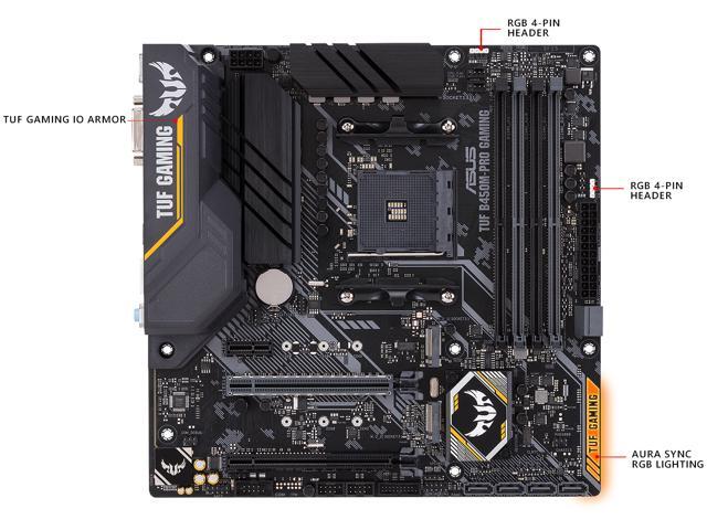 ASUS TUF TUF B450M-PRO GAMING AM4 Micro ATX AMD Motherboard