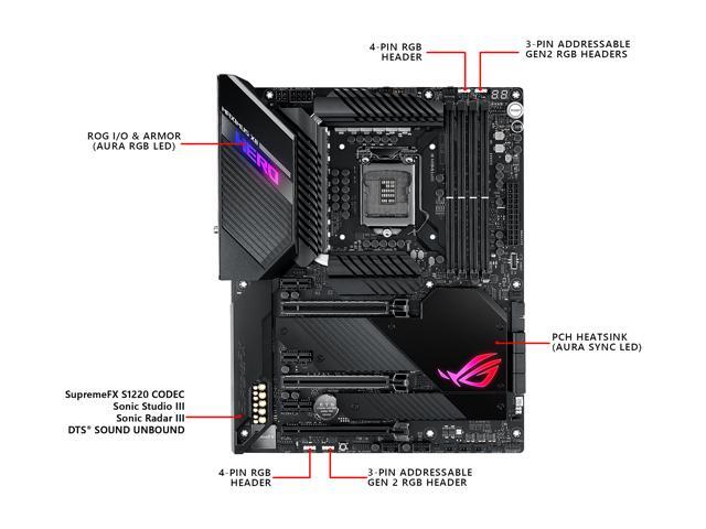 ASUS ROG MAXIMUS XII HERO (WI-FI) LGA 1200 ATX Intel Motherboard
