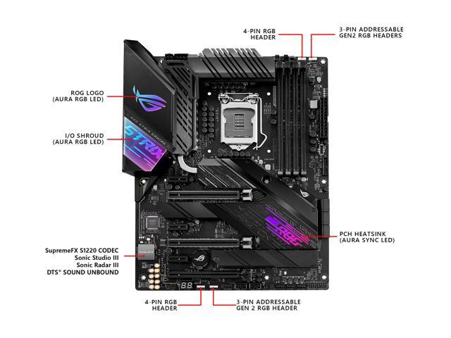 ASUS ROG STRIX Z490-E GAMING LGA 1200 ATX Intel Motherboard