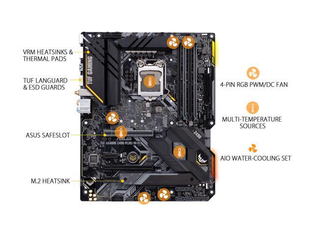 ASUS TUF GAMING Z490-PLUS (WI-FI) LGA 1200 ATX Intel Motherboard