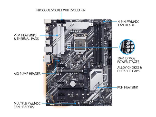 ASUS Prime PRIME Z490-P LGA 1200 ATX Intel Motherboard