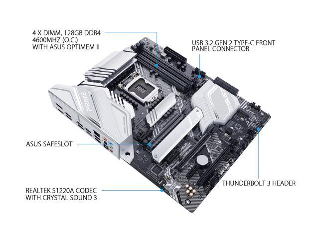 ASUS PRIME Z490-A LGA 1200 ATX Intel Motherboard