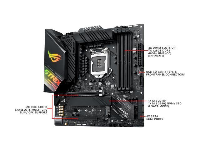 ASUS ROG STRIX Z490-G GAMING (WI-FI) LGA 1200 Micro ATX Intel Motherboard