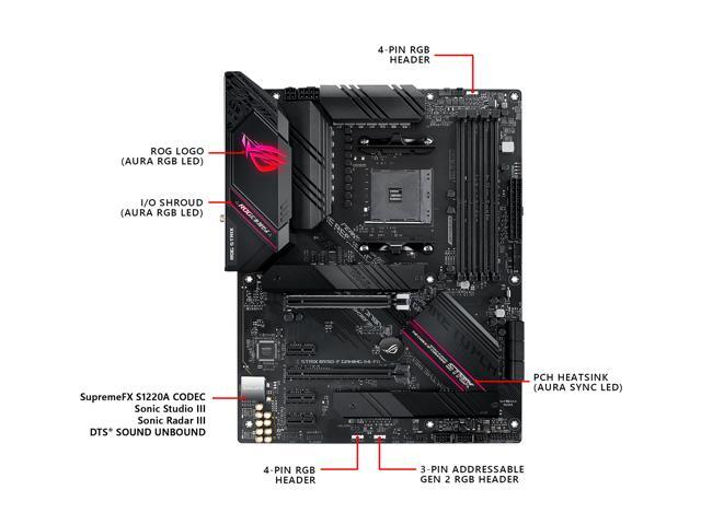 ASUS ROG STRIX B550-F GAMING (WI-FI) AM4 ATX AMD Motherboard