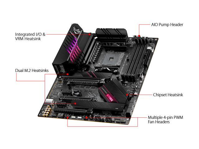 ASUS ROG Strix B550-XE Gaming WiFi AMD AM4 (Zen 3/3rd Gen Ryzen) ATX Gaming Motherboard (PCIe 4.0, WiFi 6, 2.5Gb LAN, 16 (90A) Power Stages,...