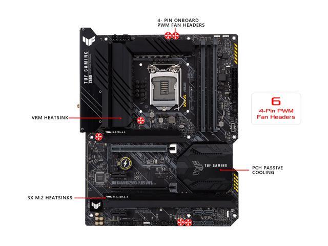 ASUS TUF GAMING Z590-PLUS WIFI LGA 1200 ATX Intel Motherboard