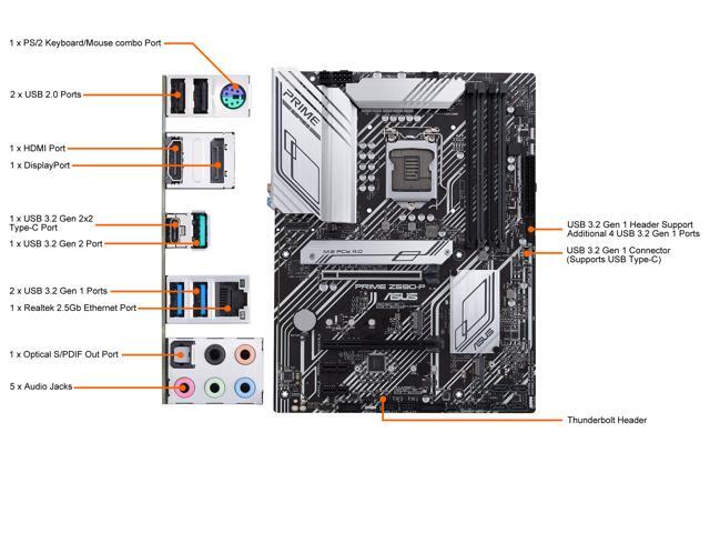 ASUS PRIME Z590-P LGA 1200 ATX Intel Motherboard