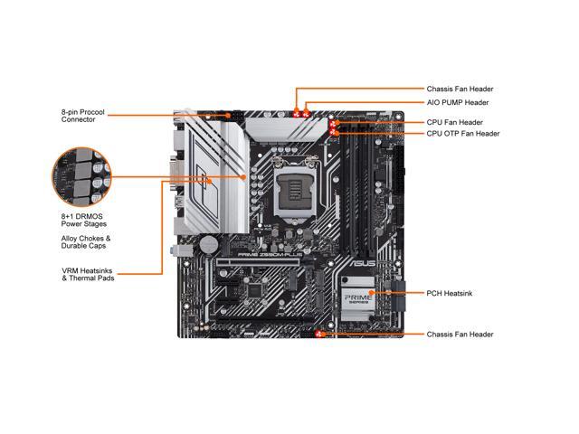 ASUS PRIME Z590M-PLUS LGA 1200 Micro ATX Intel Motherboard