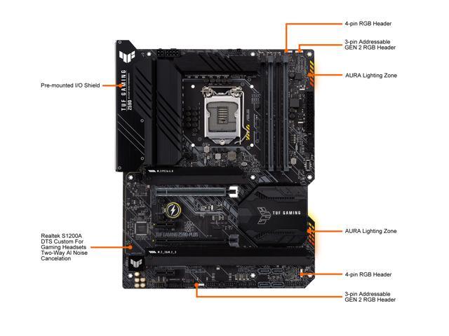 ASUS TUF GAMING Z590-PLUS LGA 1200 ATX Intel Motherboard