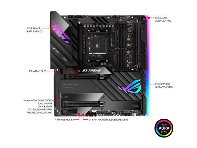 ASUS ROG CROSSHAIR VIII EXTREME AM4 Extended ATX AMD Motherboard