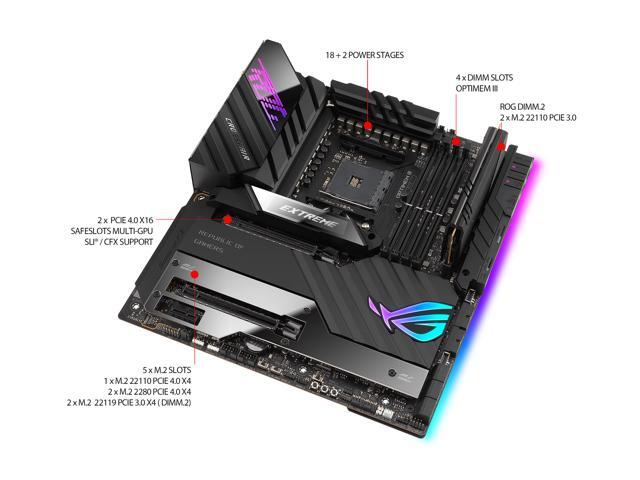 ASUS ROG CROSSHAIR VIII EXTREME AM4 Extended ATX AMD Motherboard