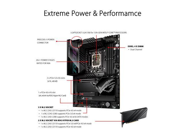 ASUS ROG Maximus Z690 Hero(WiFi 6E) LGA 1700(Intel12th & 13th Gen) ATX gaming motherboard(PCIe 5.0,DDR5, 20+1 90A power stages,2.5Gb LAN,Bluetooth...
