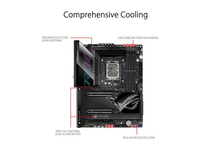 ASUS ROG Maximus Z690 Hero(WiFi 6E) LGA 1700(Intel12th & 13th Gen) ATX gaming motherboard(PCIe 5.0,DDR5, 20+1 90A power stages,2.5Gb LAN,Bluetooth...