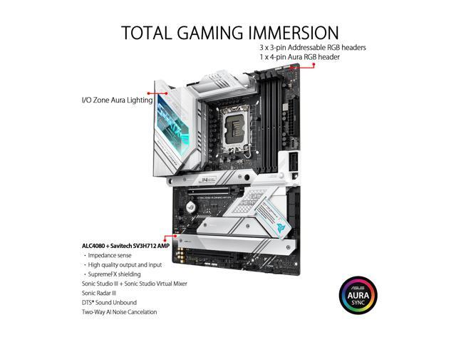 ASUS ROG Strix Z690-A Gaming WiFi D4 LGA 1700(Intel 12th & 13th Gen) ATX gaming motherboard(PCIe 5.0, DDR4,16+1 power stages,WiFi 6,Intel 2.5 Gb...
