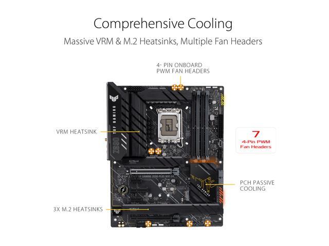 ASUS TUF Gaming Z690-Plus WiFi D4 LGA 1700(Intel12th & 13th Gen) ATX gaming motherboard(PCIe 5.0, DDR4,4xM.2/NVMe SSD,14+2 power stages,WiFi 6,Intel...