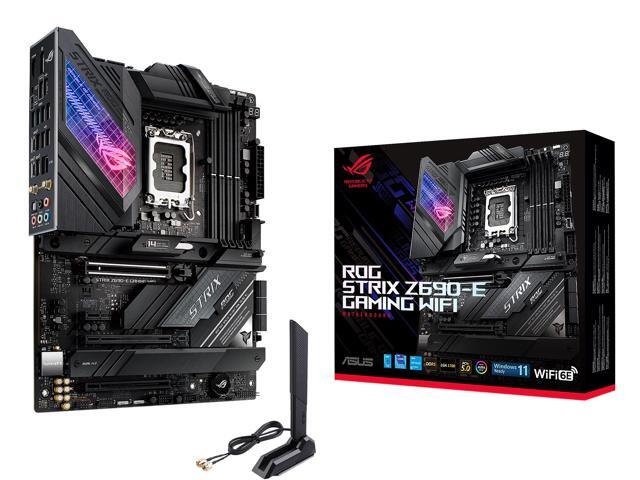 ASUS ROG Strix Z690-E Gaming WiFi 6E LGA 1700(Intel 12th & 13th & 14th Gen)ATX gaming motherboard(PCIe 5.0, DDR5,18+1 stages,2.5 Gb LAN,Bluetooth...