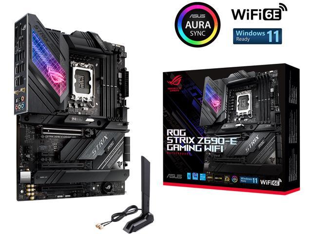ASUS ROG Strix Z690-E Gaming WiFi 6E LGA 1700(Intel 12th & 13th & 14th Gen)ATX gaming motherboard(PCIe 5.0, DDR5,18+1 stages,2.5 Gb LAN,Bluetooth...