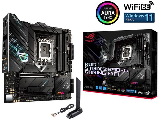 ASUS ROG Strix Z690-G Gaming WiFi 6E LGA 1700(Intel 12th & 13th Gen) Micro ATX gaming motherboard(PCIe 5.0,DDR5,14+1 power stages,2.5 Gb...