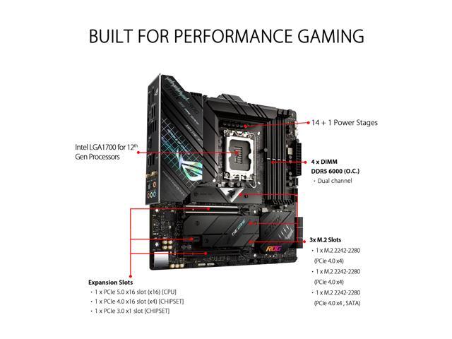ASUS ROG Strix Z690-G Gaming WiFi 6E LGA 1700(Intel 12th & 13th Gen) Micro ATX gaming motherboard(PCIe 5.0,DDR5,14+1 power stages,2.5 Gb...