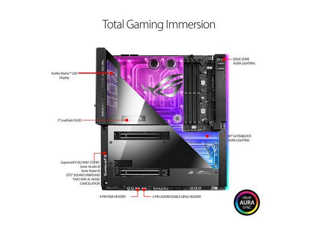ASUS ROG Maximus Z690 Extreme Glacial (WiFi 6E) LGA 1700(Intel 12th & 13th Gen) EATX gaming motherboard (Integrated EK Ultrablock,PCIe...
