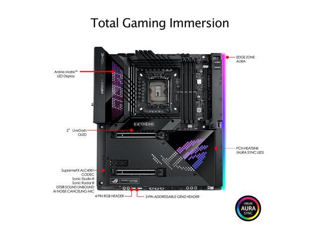ASUS ROG Maximus Z690 Extreme (WiFi 6E) LGA 1700(Intel12th & 13th Gen) EATX gaming motherboard (PCIe 5.0, DDR5,24+1 105A power stages,5x M.2,1xPCIe...