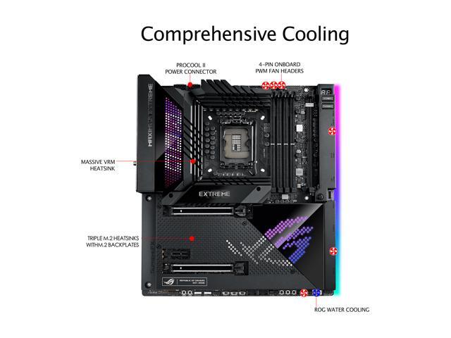 ASUS ROG Maximus Z690 Extreme (WiFi 6E) LGA 1700(Intel12th & 13th Gen) EATX gaming motherboard (PCIe 5.0, DDR5,24+1 105A power stages,5x M.2,1xPCIe...